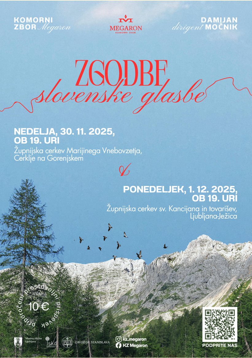 Poster: Zgodbe slovenske glasbe, mountain version